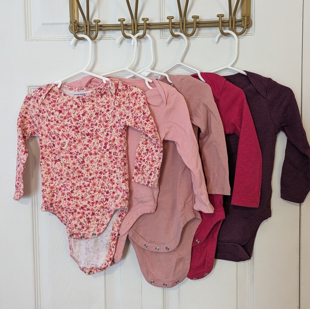 Set of five 18m girls onesies